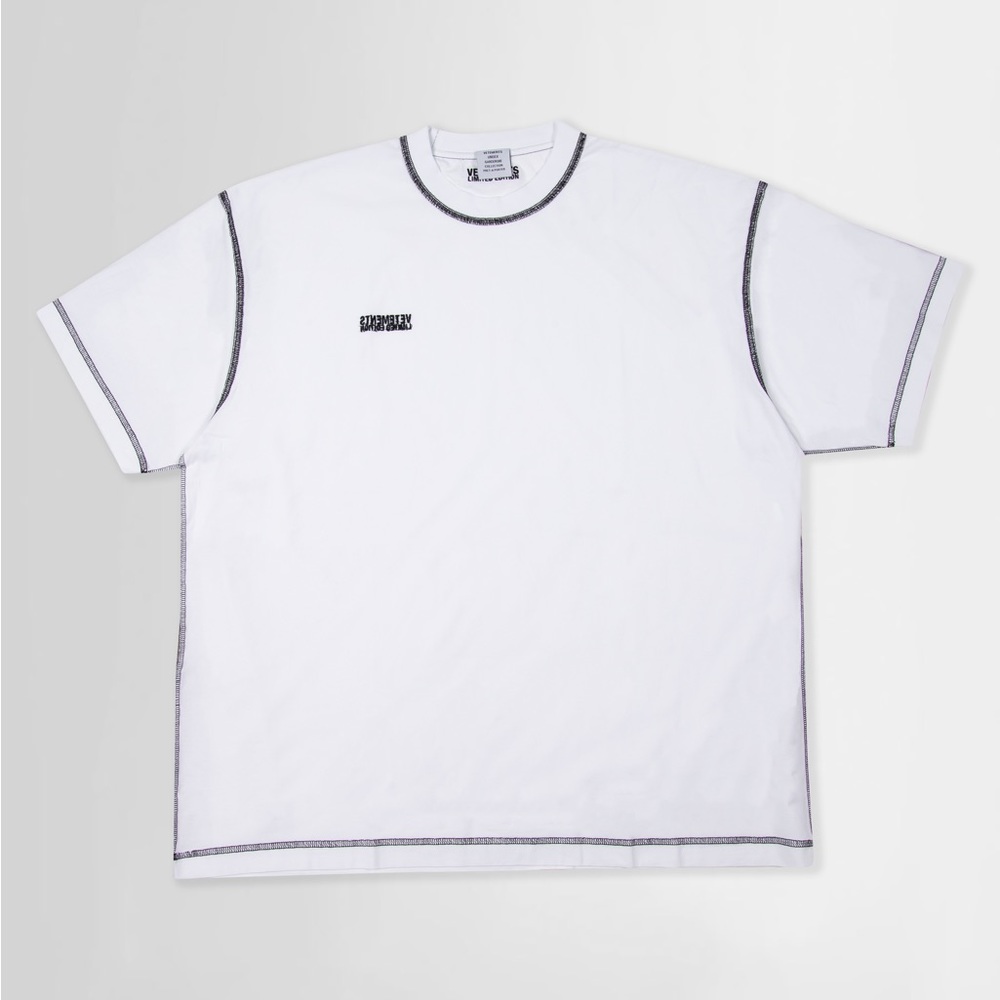 Vetements Unisex inside out embroidered Logo Tshirt